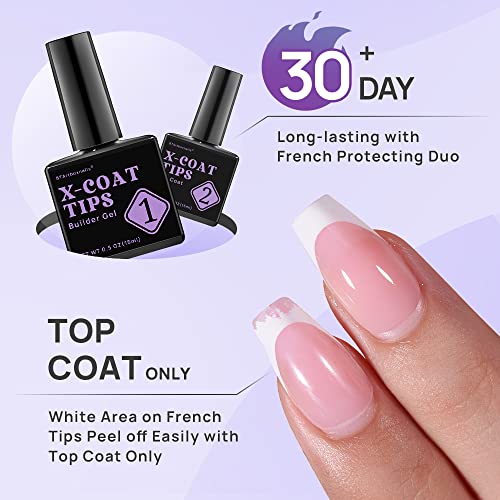 btartboxnails XCOATTIPS French Nails Builder Gel for Nails
