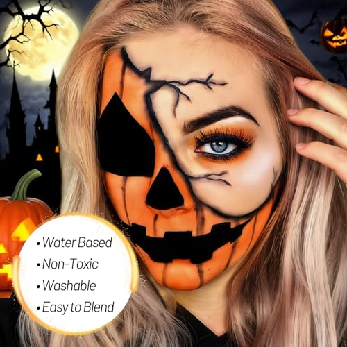 Orange Water-Based Face & Body Paint 70ml Tube