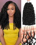 Feather Crochet Human Hair 120g 95-100 Strands Pre-Looped