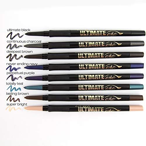 L.A. Girl Ultimate Intense Stay Auto Eyeliner, Lasting Brown GP327 (Pack of 3)