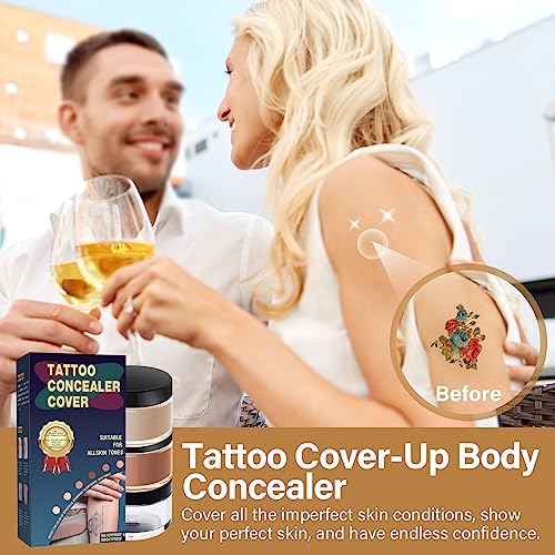Waterproof Tattoo Cover Up Makeup - 2-Color Concealer Set