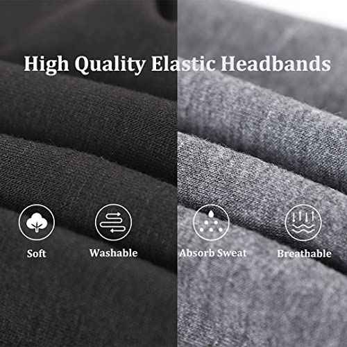 Kachanaa 6 Pack Elastic Fashion Non-slip Workout Headbands for Women Knot Floral Printed Hair Band Scarf Turban for Yoga Outdoor Sport Sweat Wicking Accessories