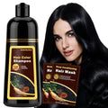 Black Hair Dye Shampoo - Instant Gray Coverage, 500ml