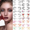 24 Pairs Temporary Eye Tattoo Stickers - Waterproof Eyeliner