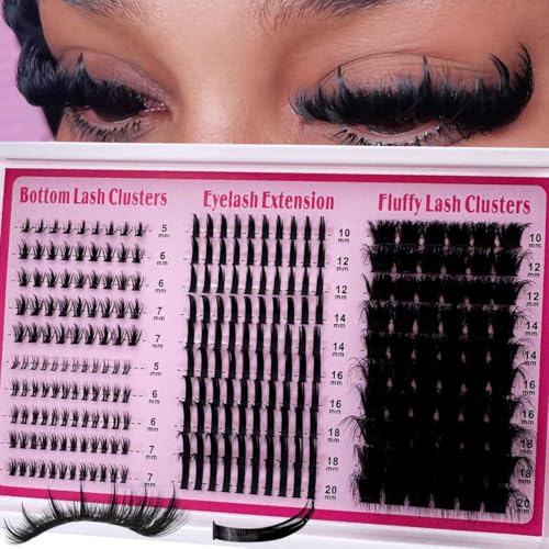 DIY Lash Clusters 10-16MM Wispy Mink Eyelash Extensions Kit