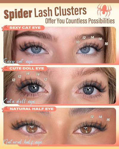 Zegaine Spider Lash Clusters Wispy 10-16mm CD Curl