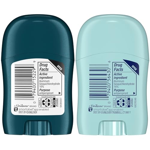 Travel-Sized Antiperspirant Deodorant Variety Pack - 24 Mini Sticks