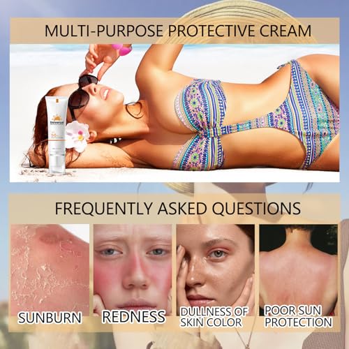 2Pcs Tinted Sunscreen for Face SPF 50, Universal Tinted Moisturizer SPF50 PA+++, Protector Solar Con Color, Hydrating Sun Essence Face Sunscreen, Non-Sticky, Long Lasting Protection, sunscreen Against