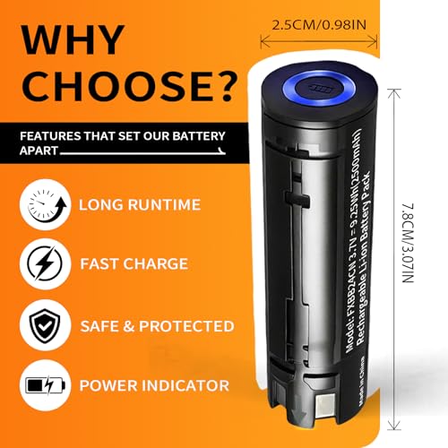 BaBylissPRO FXBB24 Replacement Battery - 2500mAh, 3-Pack with LED Indicator