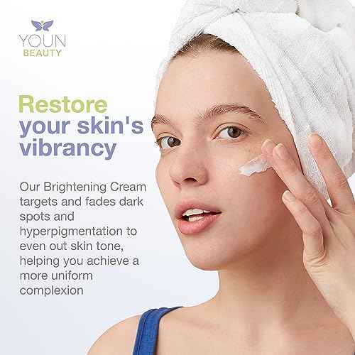 YOUN Beauty Brightening Cream with Kojic Acid, Glycolic Acid & Licorice Extract, 50ml ? Hydroquinone-Free Cream for Face, Neck & D?collet?