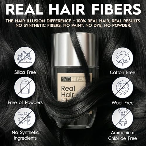 Hair Illusion Real Hair Fibers for Thinning Hair 18g