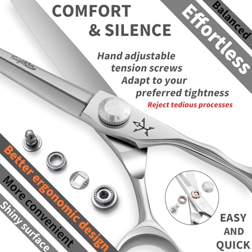 Professional Barber Hair Cutting Scissors 6.5 Inch Stainless Steel