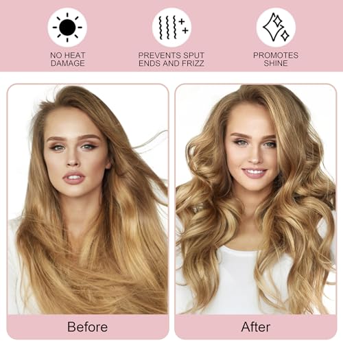 Heatless Hair Curler Headband - 60" Extra Long Soft Velvet Sleeping Curling Rod