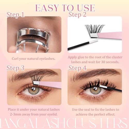 Lash Clusters 100D Eyelash Extensions - 10-20mm D Curl & Spikes