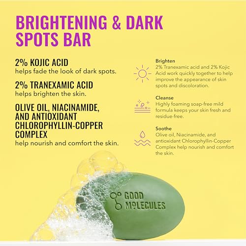 Good Molecules Brightening Duo - Dark Spots Serum & Cleansing Bar