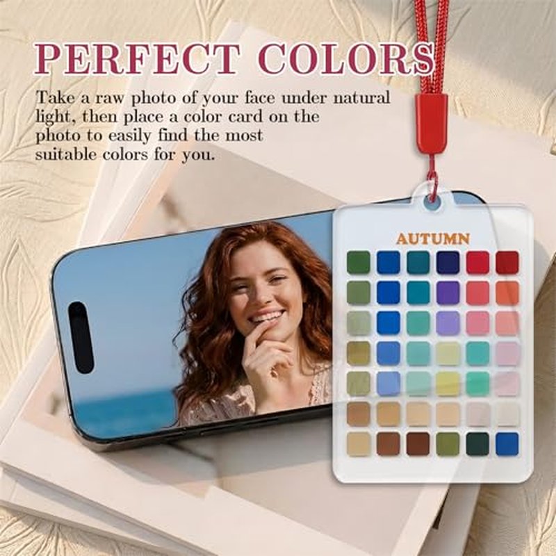 4PCS Seasonal Color Analysis Swatch Set - Portable Acrylic Palette