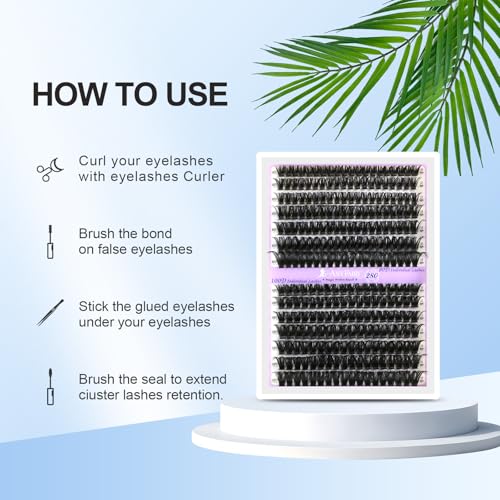 Lash Clusters 10-18mm Volume Eyelash Extensions Kit 280pcs