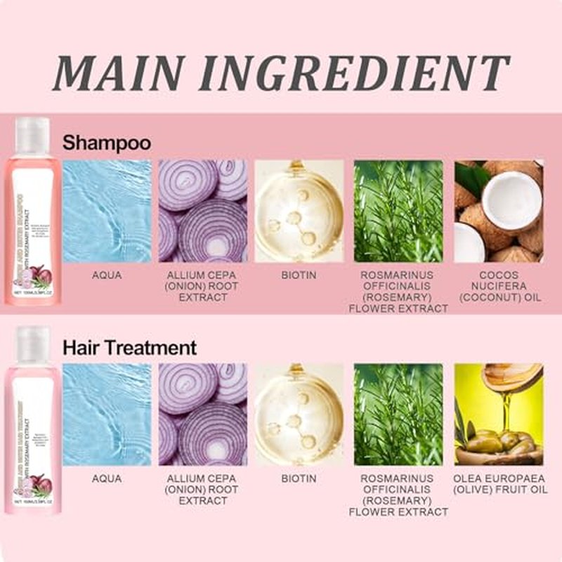 Aseawave Onion Biotin Rosemary Shampoo & Conditioner Set
