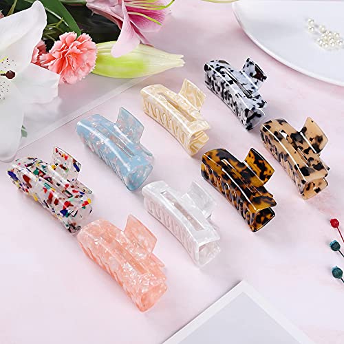 8 Pack Hair Claw Clips for Women 3 Inch
