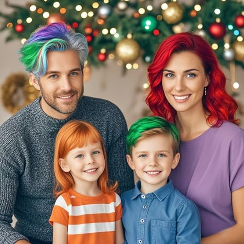 6-Color Temporary Hair Wax Set for DIY Hairstyles | Washable & Gentle