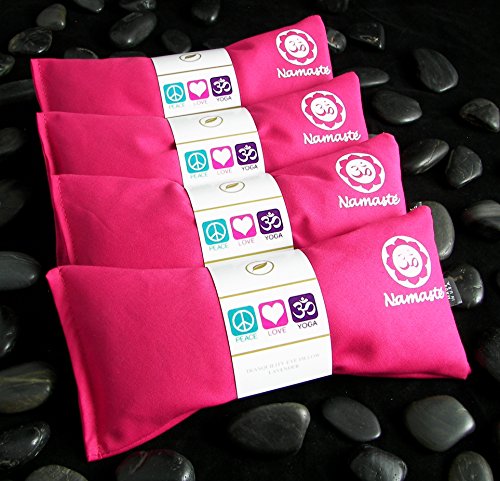 Lavender Eye Pillows Set of 4 | Hot Cold Therapy, Made in USA