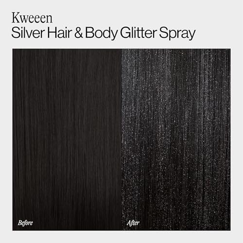 Eva NYC Silver Hair & Body Glitter Spray - 4.9 oz