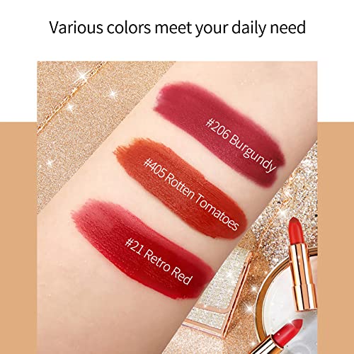 Matte Lipstick Set 3 Colors - Waterproof & Long-Lasting