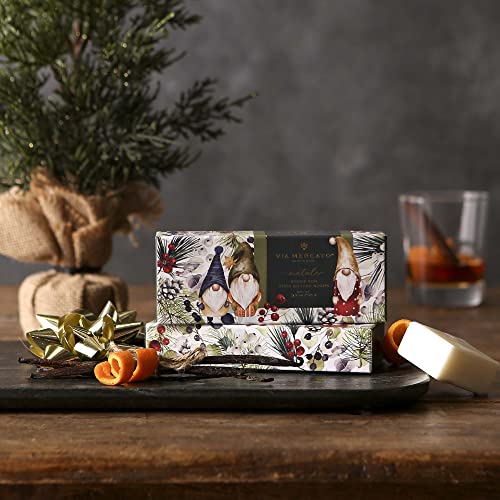 Via Mercato Natale Winter Woods Holiday Collection, Soap Gift Set, Assorted Scents