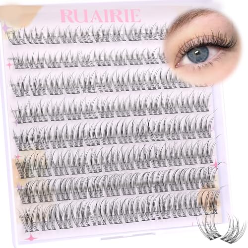 Lash Clusters Wispy Eyelash Clusters Eyelash Extensions 96pcs Individual Lash Extension 10-16MM Natural CD-Curly Cluster Lashes by Ruairie