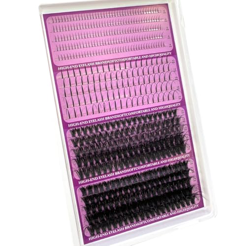D Curve Lash Clusters Kit - 20 Rows Spiky Eyelash Extensions
