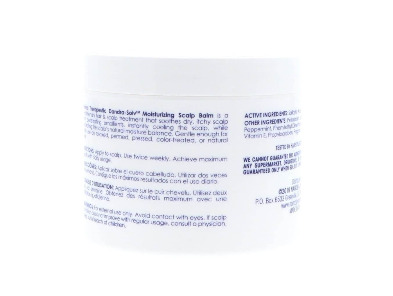 Nairobi Therapeutic Dandra-Solve Moisturizing Scalp Balm Unisex, 4 Ounce