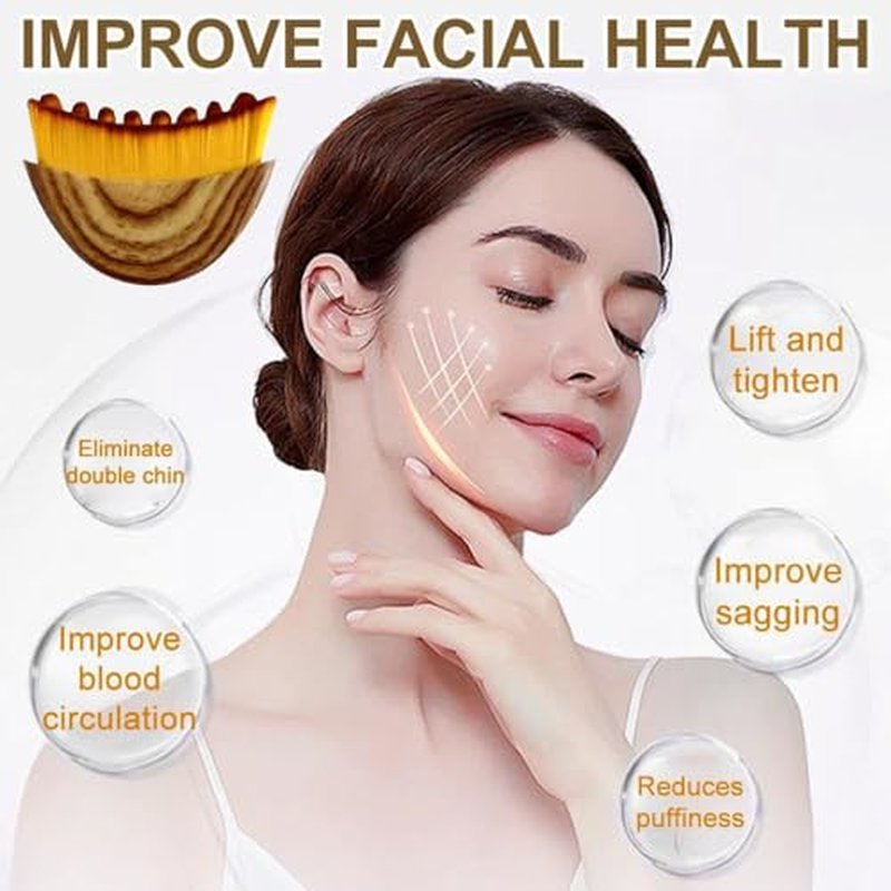 LOVINSHOW Lymphatic Contour Face Brush for Makeup & Massage