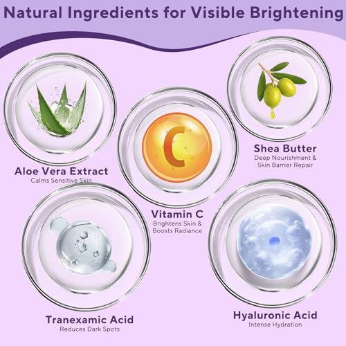 Skin Bleaching Cream, Skin Lightening Cream with Vitamin C for Intimate Areas, Dark Spot Remover for Body, Sensitive, Face, Intimate Areas Underarms, Knees, Elbows, Inner Thighs & Bikini Line,1.7fl OZ