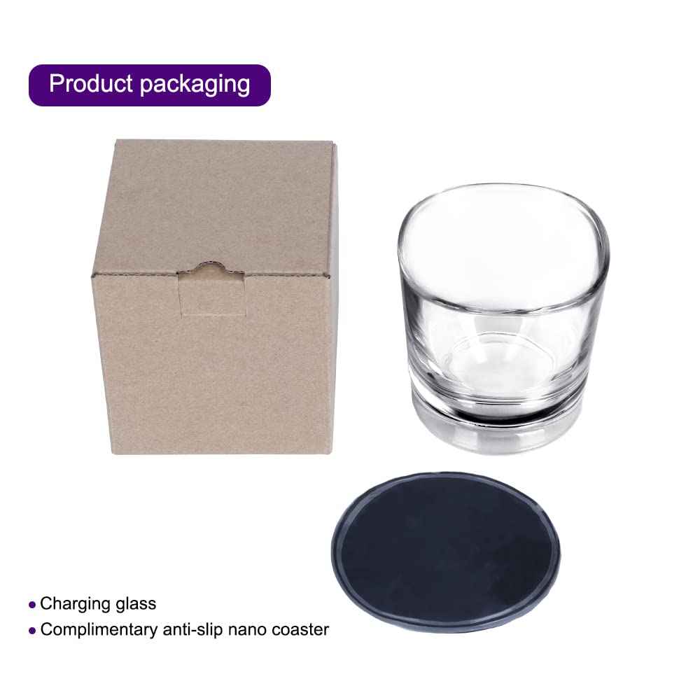 Replacement Charger Glass Cup Compatible with Philips Sonicare Diamondclean Electric Toothbrush, for HX9100 CBA1001 CBA2001 CBA3001 Charging Base and HX9300 HX9900 Series Electric Toothbrush Charger