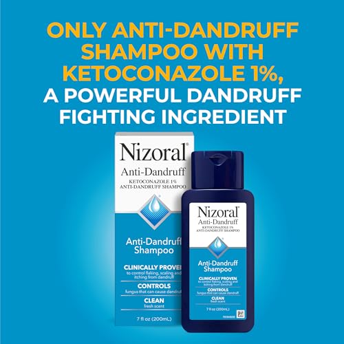 Nizoral Anti-Dandruff Shampoo with 1% Ketoconazole, Fresh Scent, 21 Fl Oz (Pack of 3)