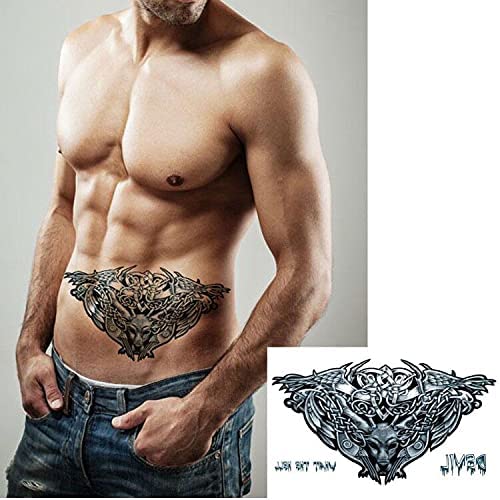 Temporary Tattoo Stickers for Men Women - 5 Sheets