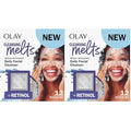 Olay Cleansing Melts + Retinol Face Cleanser, 12ct, Water-Activated Face Wash Cleans, Tones, and Refreshes Skin, (Pack of 2)
