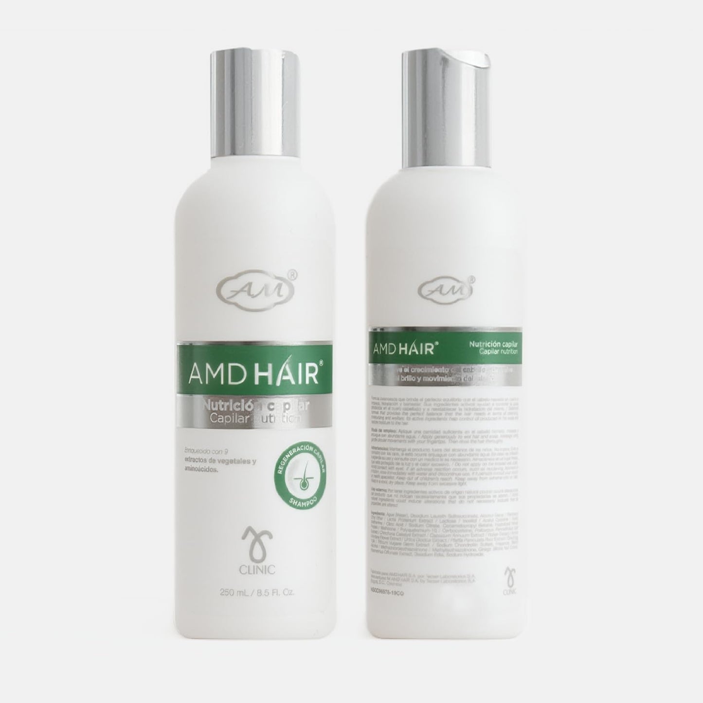 AM Armesso | AMD Capillary Regenerator Shampoo | Professional-Grade Hair Strengthening & Revitalizing Formula. Hair Density & Scalp Nutrition with Plant Extracts, Amino Acid & Bio Restore | 8.5 fl oz