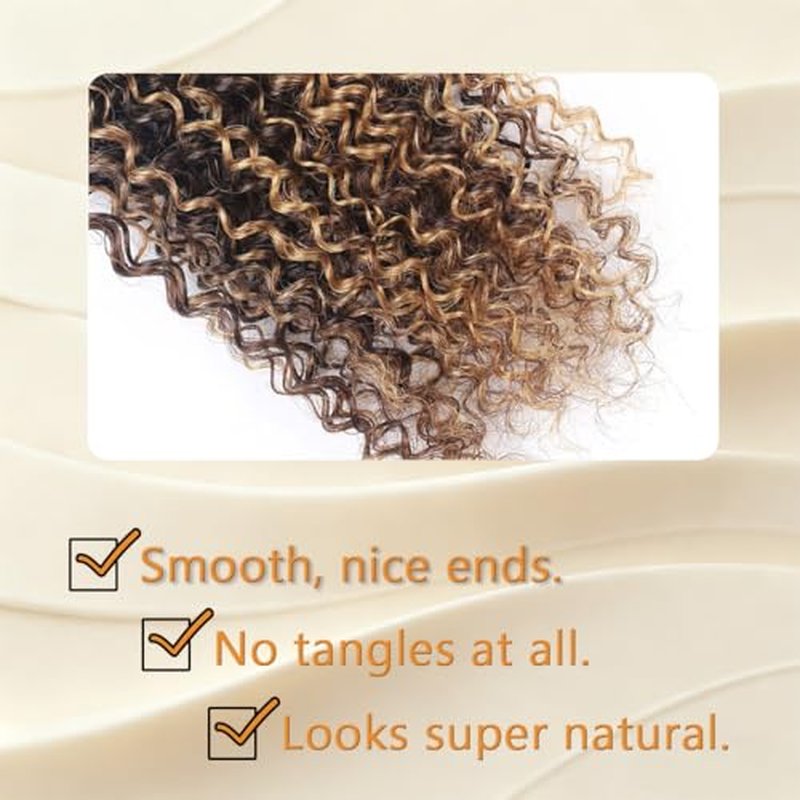 24 Inch P4/27 Human Braiding Hair - Deep Curly Wave, 100g