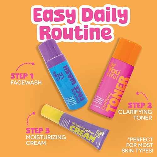BeYouTiful Clarifying Face Toner, Preppy Skin Care for Balanced Skin, Gentle and Cleansing Facial Skincare for Teens, Tweens, and Kids, Girls and Boys Gifts, 5 fl oz, Ages 8-17