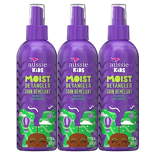 Aussie Kids Moist Detangler Spray 3 Pack, 8 Fl Oz
