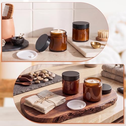 Norme 4 oz Glass Jars with Airtight Lids (2-Pack)