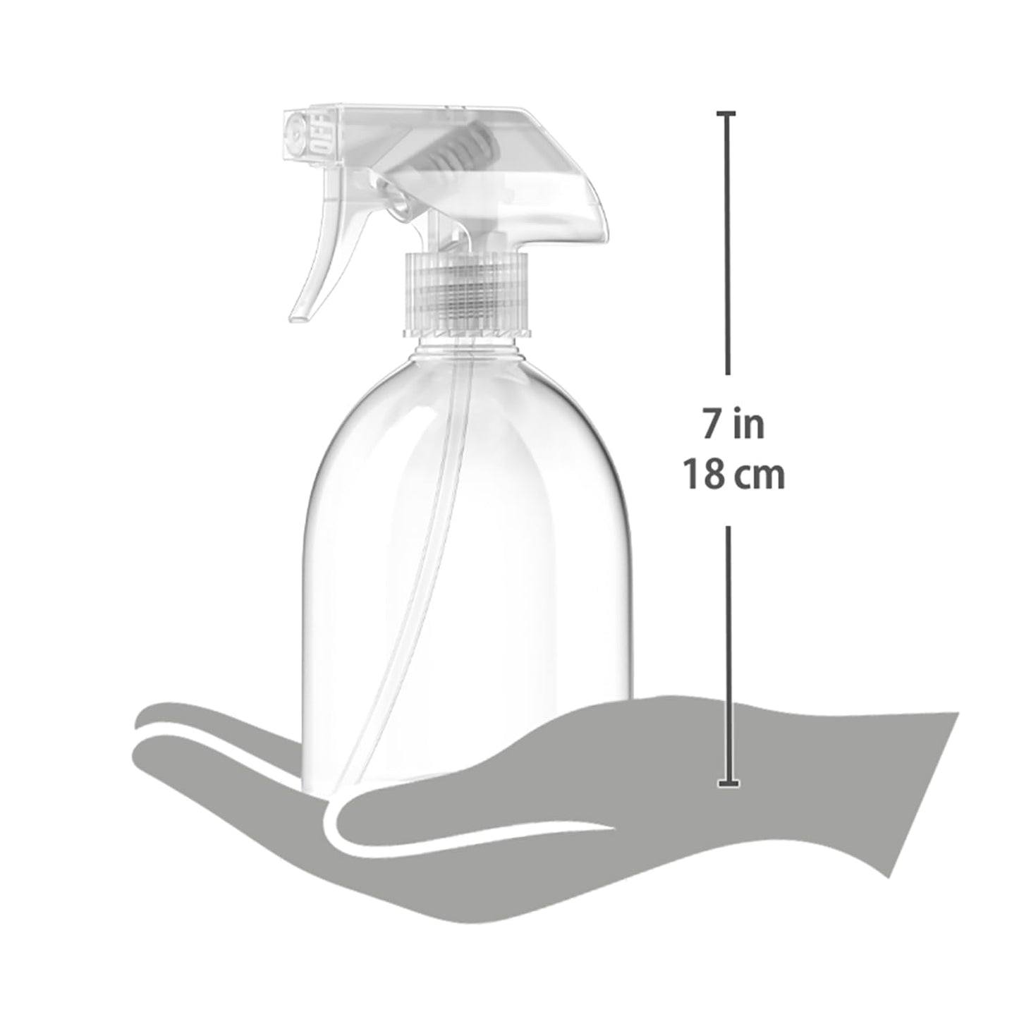 Bar5F Fine Mist Spray Bottle 16-Ounce Essential Oils, Gardening, Mild Cleaning Solutions, Pets, Plants, Cooking, Water Spray Bottle, Salon Hair Misting (1)