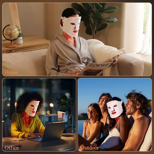 MEGELIN 7-Color LED Light Therapy Facial Mask
