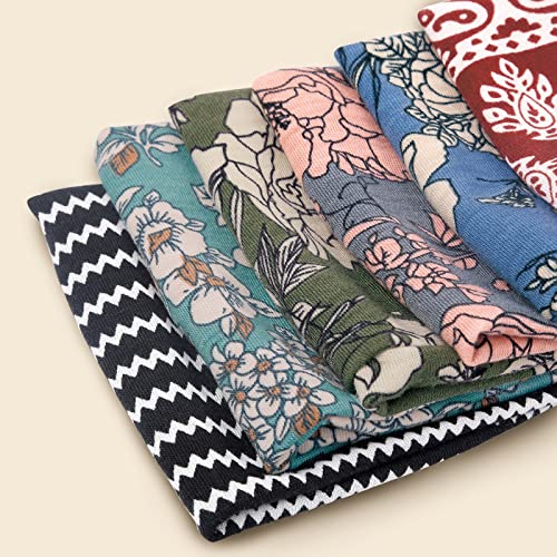 Huachi Boho Headbands for Women 6-Pack Non-Slip Wide