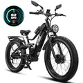 EcoE 9000W Dual Motor Electric Bike 52MPH 26x4 Fat Tire