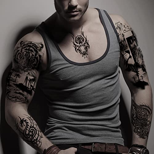 72 Sheets Temporary Tattoo Stickers for Men & Women