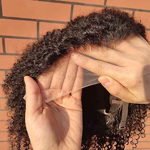 Short Bob Pixie Cut Wig Human Hair Transparent 13X1 Lace Front Wigs Afro Kinky Curly Wig For Black Women Brazilian Wig