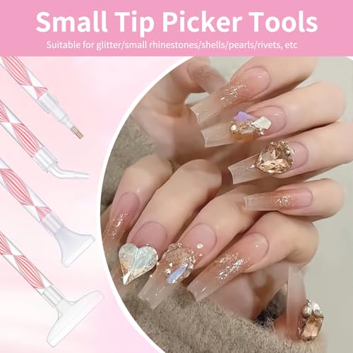 Rhinestone Art Tool Kit - 2 Wax Pens, 12 Tips & 2 Tweezers