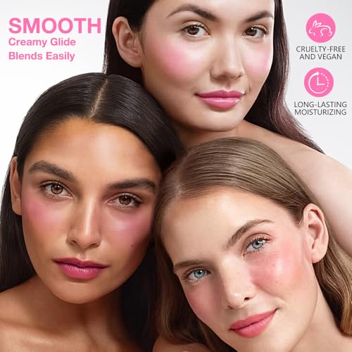 Kaely Contour Blush Stick Trio - Cream Bronzer Makeup Set
